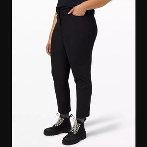 lululemon City Sleek 5 Pocket 7/8 Pant, Black sz 8